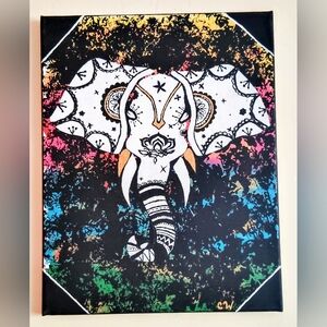 Colorful Elephant Art Print